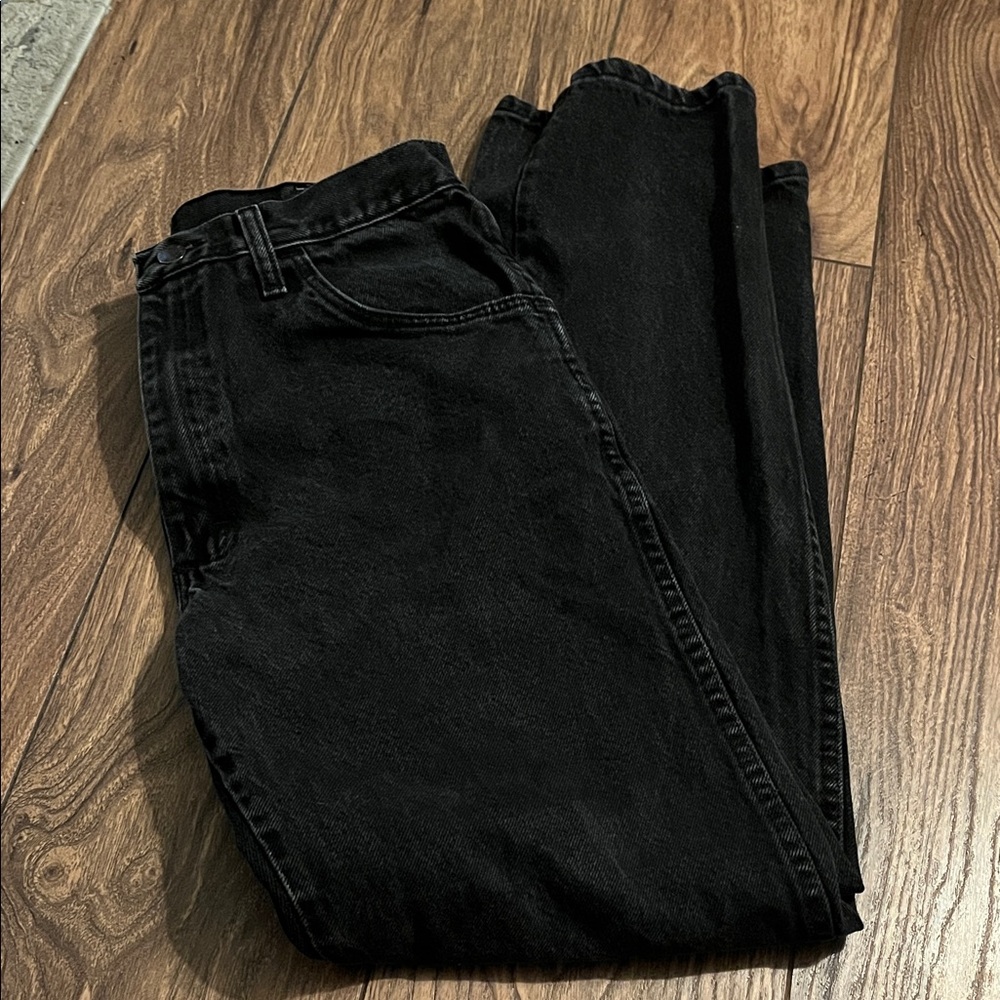 Rustler women’s black straight jeans high rise